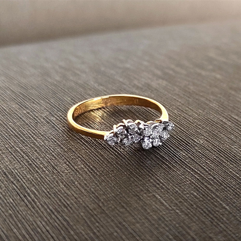 Gold Valley Diamond Ring – Asavir
