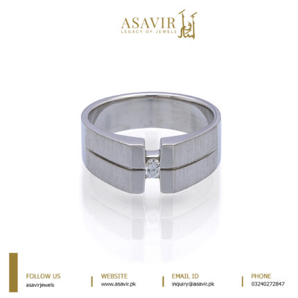 An image displaying a luxurious diamond ring for a men, symbolizing elegance and masculinity.
