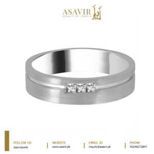 An image displaying a luxurious diamond ring for a men, symbolizing elegance and masculinity.