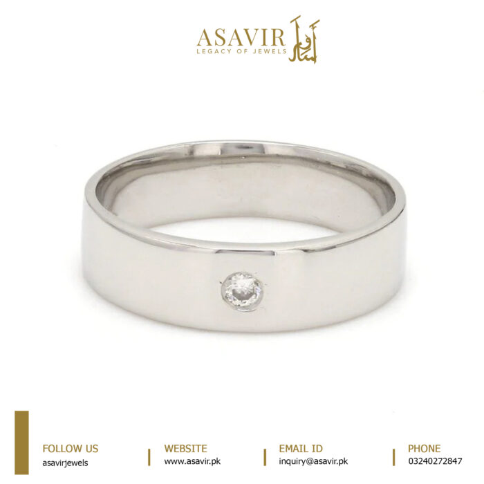 An image displaying a luxurious diamond ring for a men, symbolizing elegance and masculinity.