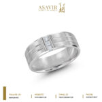 Tri Polish  Diamond Ring