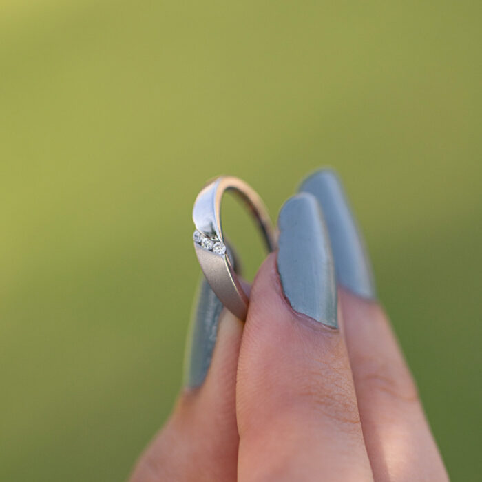 Silver Sparkle Diamond Ring - Image 5