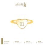 Name Initial N Alphabet Gold Kids Ring