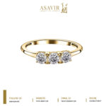 Gold Trio Diamond Ring