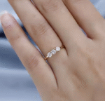 Gold Trio Diamond Ring - Image 6