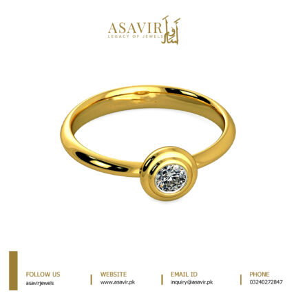 Gold Sparkle Diamond Ring