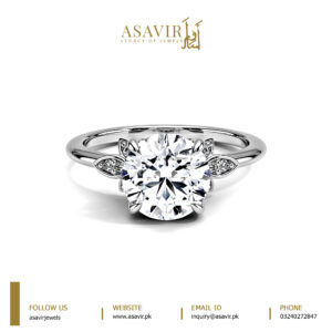 Lab Grown Diamond Ring: Radiant Round Diamond