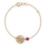 Flower Charm Gold Bracelet