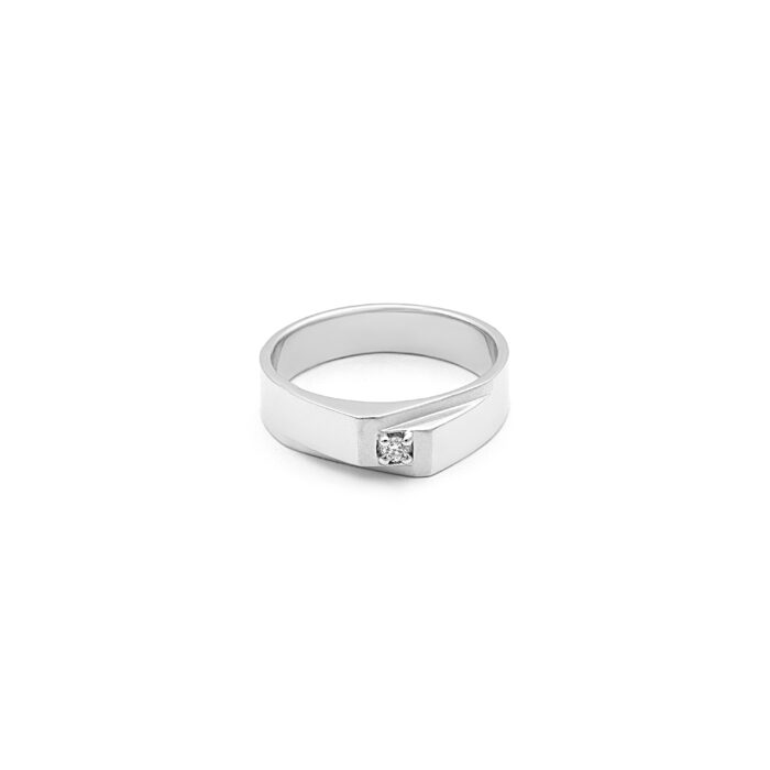 Men’s Vintage Style Diamond Ring for Groom