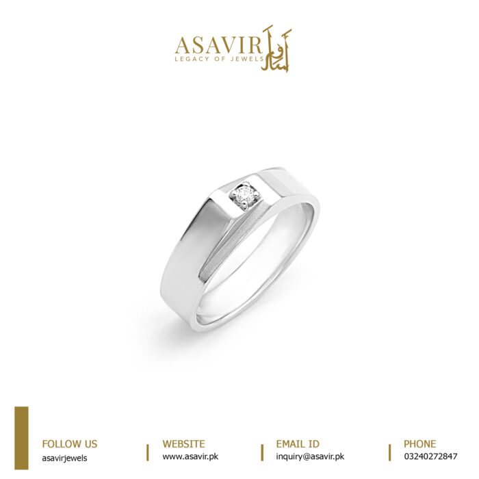 Men’s Vintage Style Diamond Ring for Groom