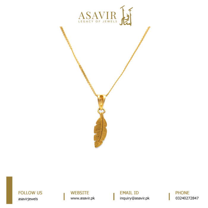 Gold Leaf Pendant - Image 1