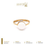 Fresh Water Pearl Diamond Ring