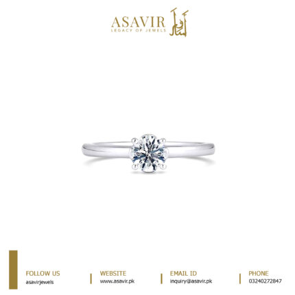 0.50ct 18k White Lab Grown Diamond Ring - Luxury