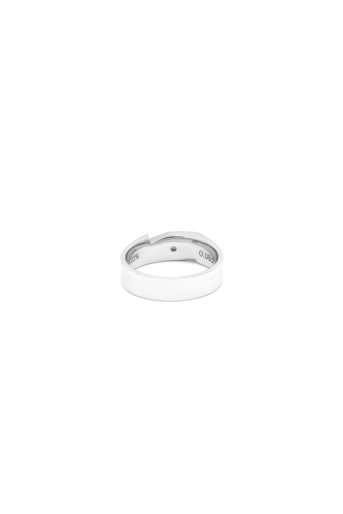 Gents' Silver Diamond Ring – Crown Series