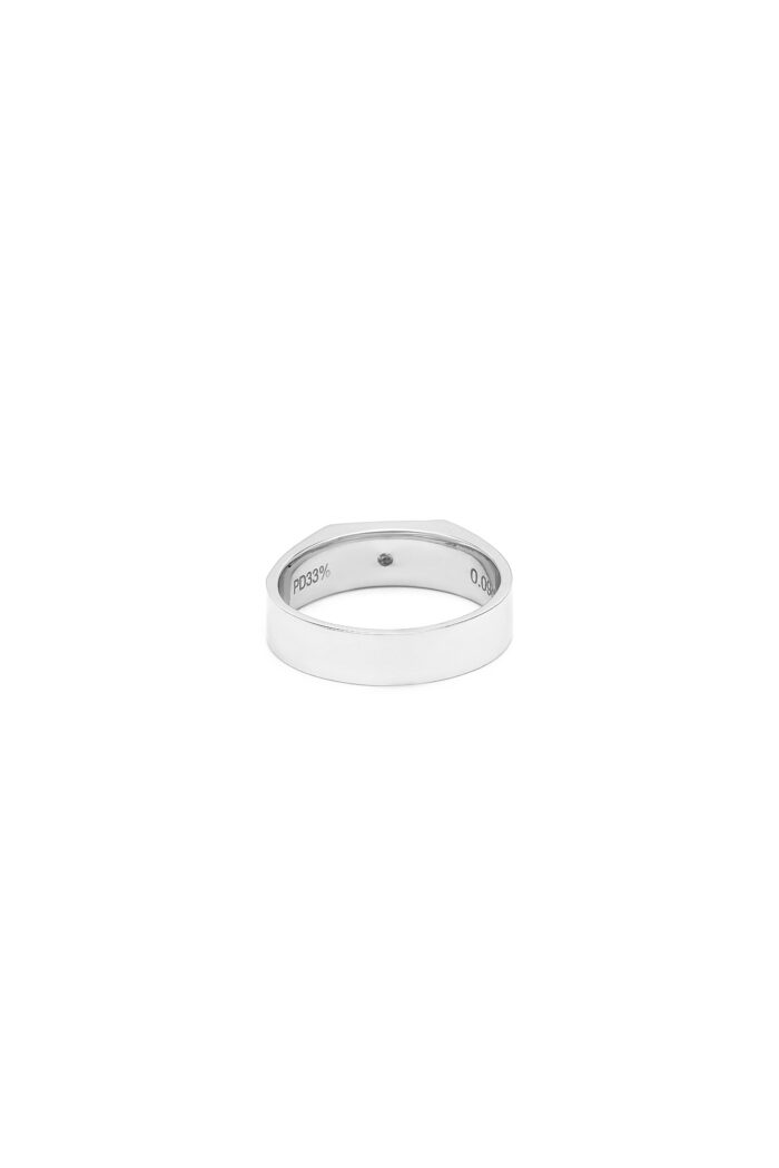 Men’s Silver Ring with Ice Diamond