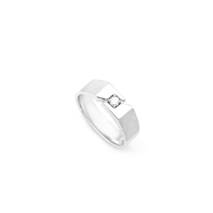 Silver Halo – Men’s Spiritual Diamond Band