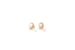 Natural Freshwater Pearl Gold Earrings - Image 3