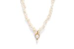 Natural Freshwater Pearl Pendant With Pearl Chain
