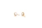 Natural Freshwater Pearl Gold Earrings - Image 2