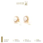 Natural Freshwater Pearl Gold Earrings