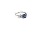Blue Zircon Lab Grown Diamonds Ring - Image 4