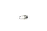 Blue Zircon Lab Grown Diamonds Ring