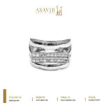 Sterling Apex Diamond Ring