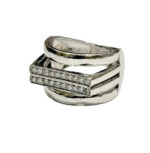 Sterling Apex Diamond Ring