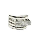 Sterling Apex Diamond Ring