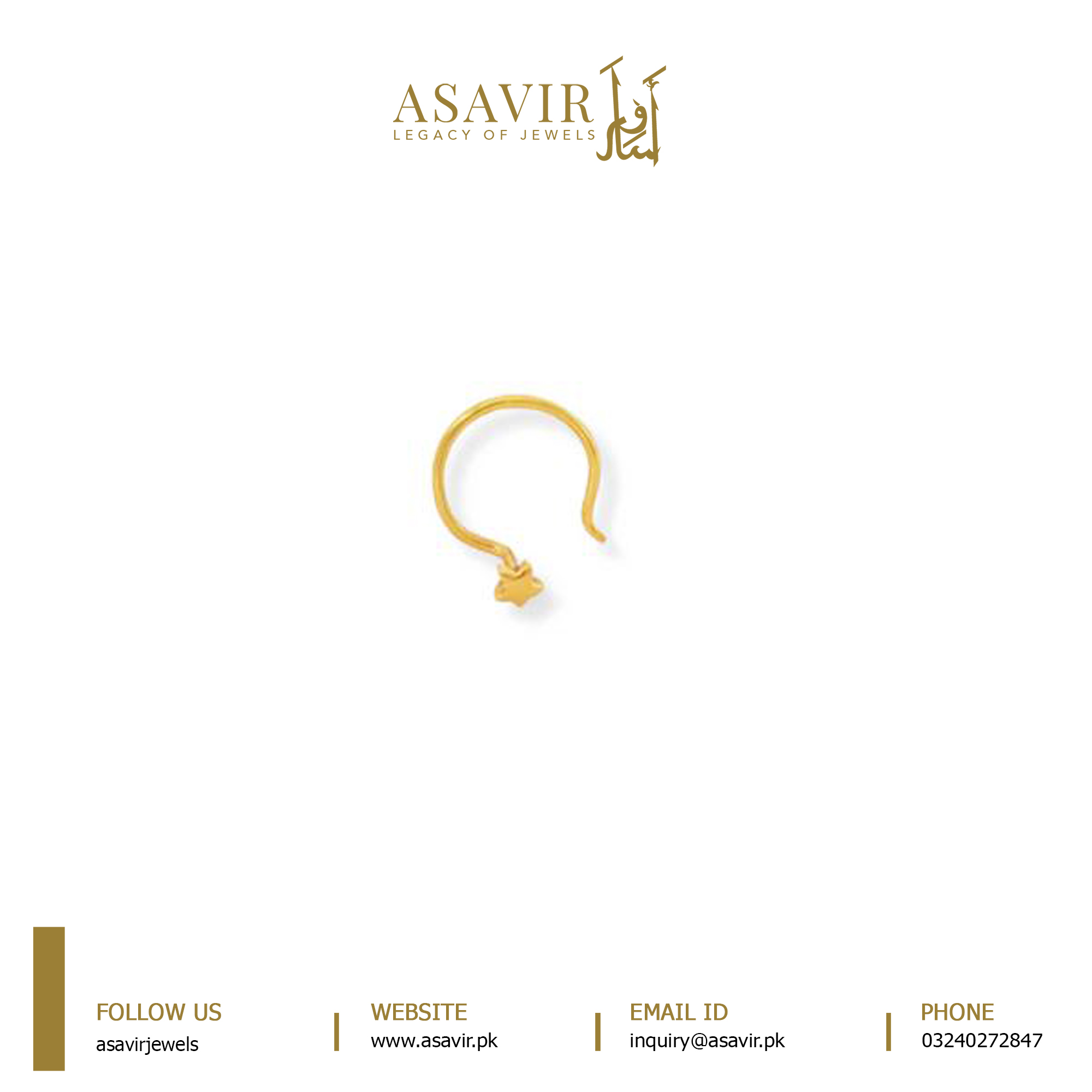 Elegant Star Gold Nose Pin Elegant Star Gold Nose Pin