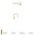 Floral Gold Nose pin