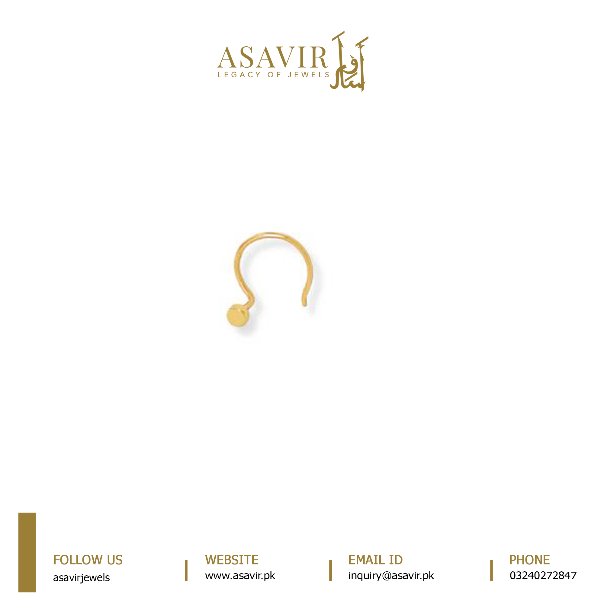 Floral Gold Nose pin Floral Gold Nose pin